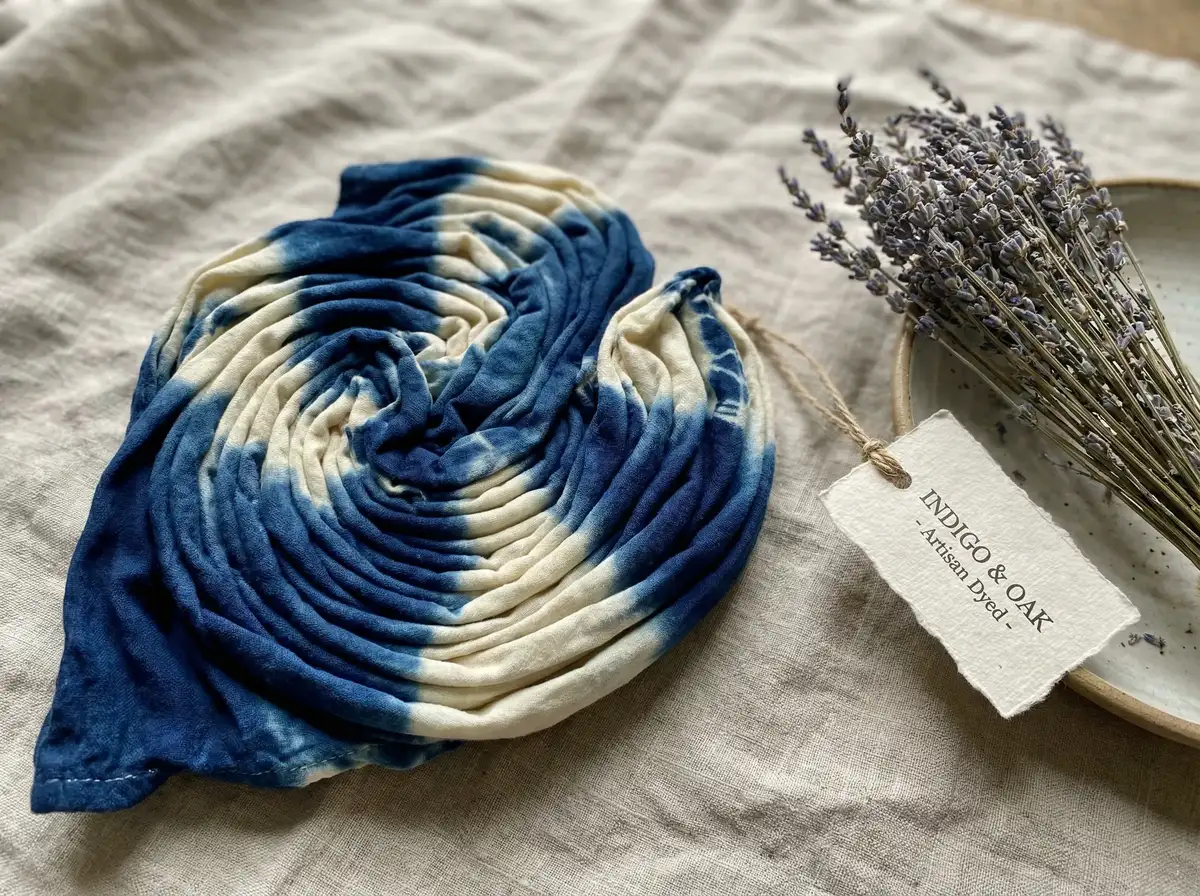 手作人分享 - 蓝染扎染手帕 | 麻豆传媒